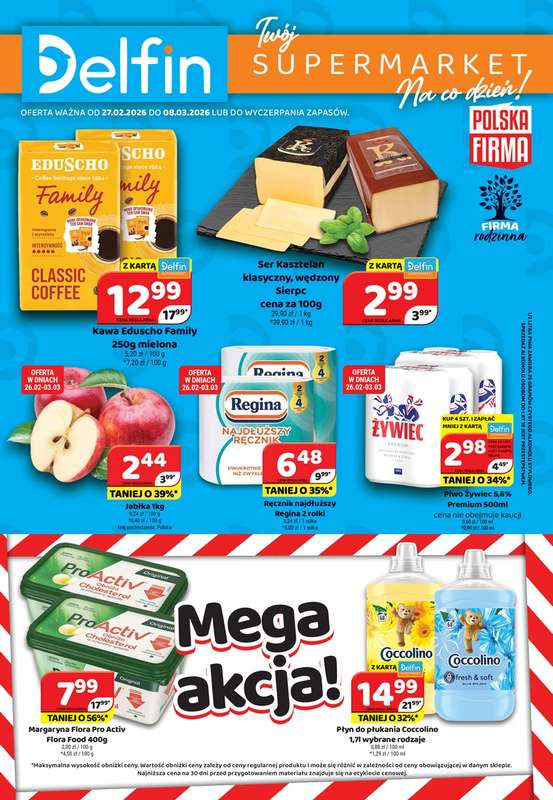 Delfin - gazetka promocyjna Gazetka od piątku 27.02 do niedzieli 08.03