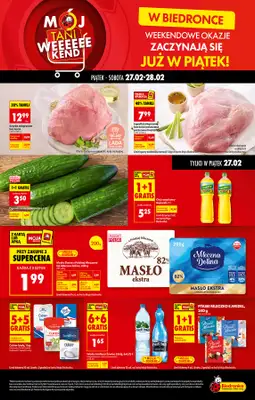 Biedronka - gazetka promocyjna Tani weekend w Biedronce od piątku 27.02 do soboty 28.02
