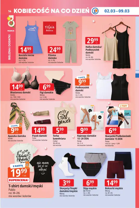 Leclerc - gazetka promocyjna Oferta E.Leclerc I Tanio to tu! od wtorku 03.03 do poniedziałku 09.03 - strona 14