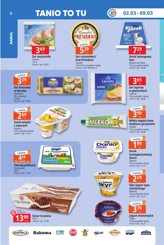 Leclerc - gazetka promocyjna Oferta E.Leclerc I Tanio to tu! od wtorku 03.03 do poniedziałku 09.03 - strona 2