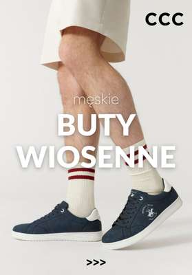 CCC - gazetka promocyjna Męskie obuwie WIOSENNE od niedzieli 01.03 