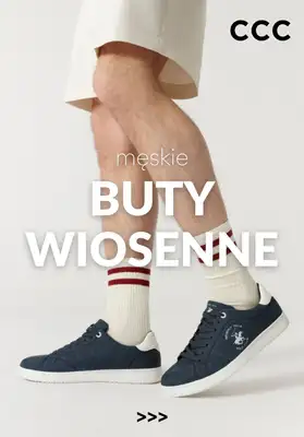 CCC - gazetka promocyjna Męskie obuwie WIOSENNE od niedzieli 01.03 