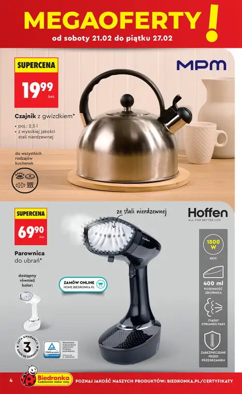 Biedronka - gazetka promocyjna Hity i inspiracje, od 21.02 od soboty 21.02 do środy 11.03 - strona 6