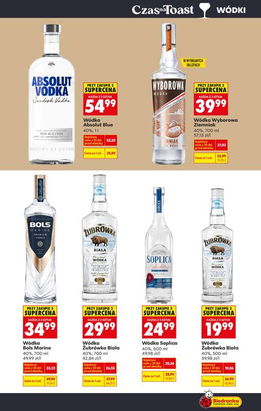 Biedronka - gazetka promocyjna Czas na toast od poniedziałku 23.02 do soboty 07.03 - strona 42