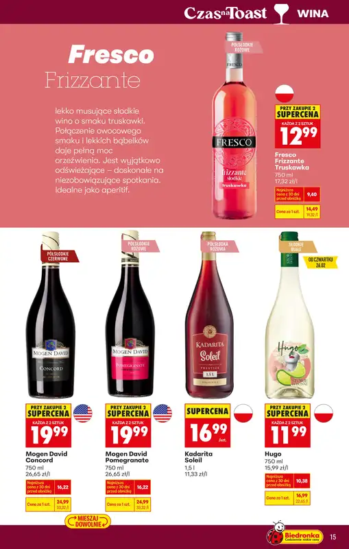 Biedronka - gazetka promocyjna Czas na toast od poniedziałku 23.02 do soboty 07.03 - strona 21