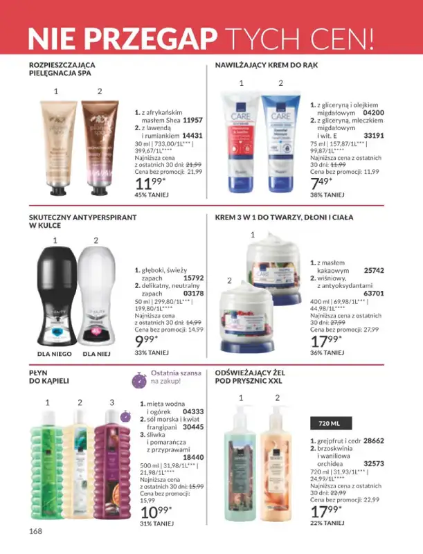 AVON - gazetka promocyjna Katalog Marzec 2026 od soboty 28.02 do wtorku 31.03 - strona 168