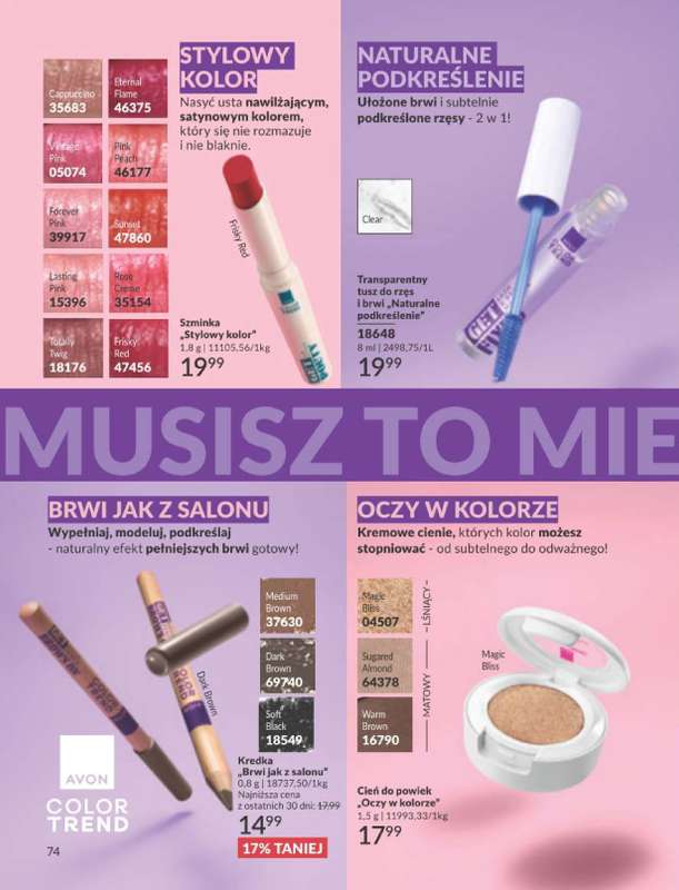 AVON - gazetka promocyjna Katalog Marzec 2026 od soboty 28.02 do wtorku 31.03 - strona 74