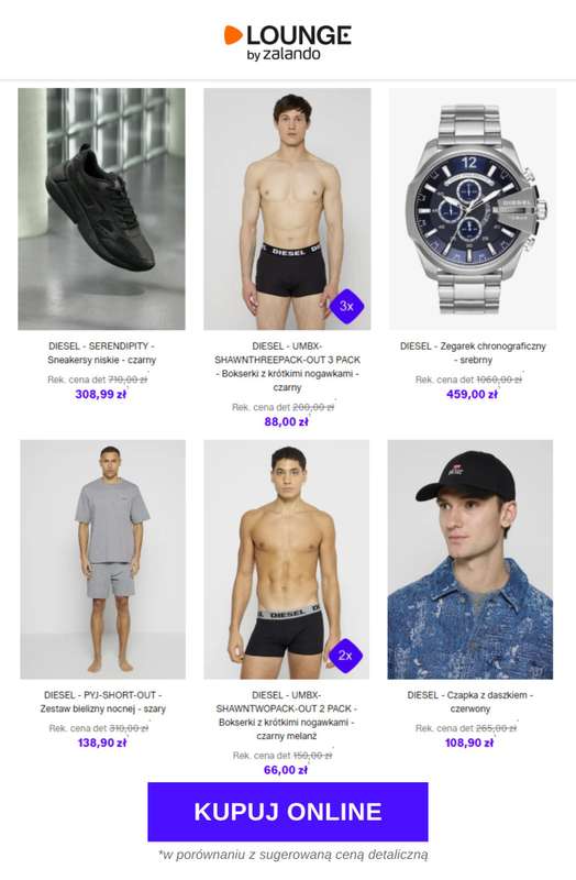 Lounge by Zalando - gazetka promocyjna Do -79% DIESEL od piątku 27.02 do niedzieli 01.03 - strona 8