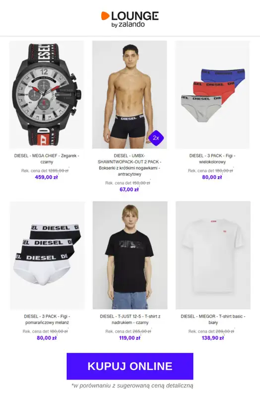 Lounge by Zalando - gazetka promocyjna Do -79% DIESEL od piątku 27.02 do niedzieli 01.03 - strona 4