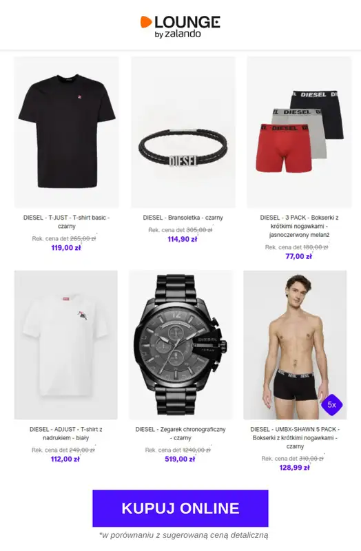 Lounge by Zalando - gazetka promocyjna Do -79% DIESEL od piątku 27.02 do niedzieli 01.03 - strona 2