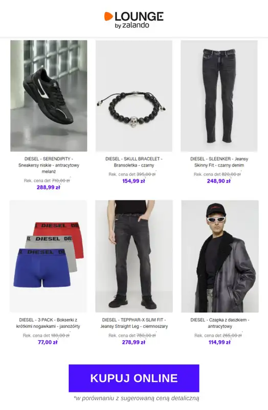 Lounge by Zalando - gazetka promocyjna Do -79% DIESEL od piątku 27.02 do niedzieli 01.03 - strona 10
