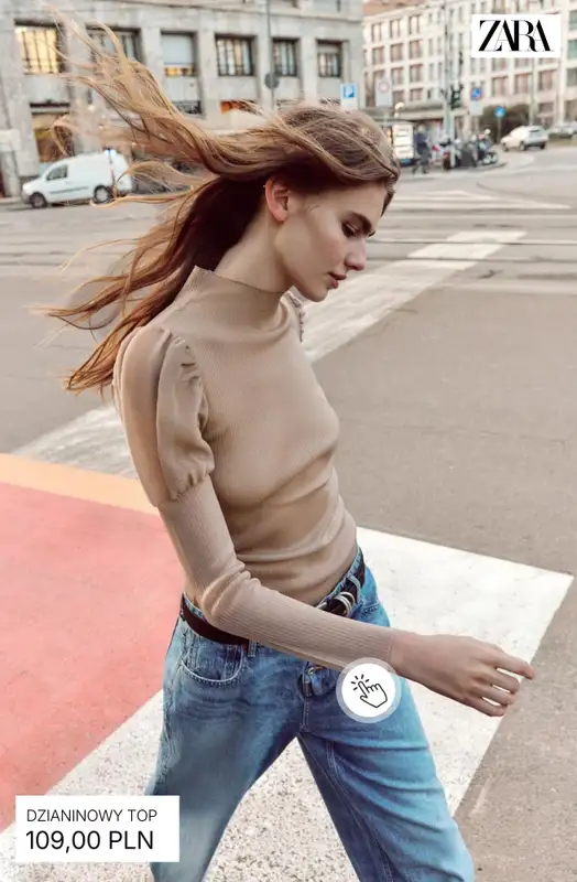 Zara - gazetka promocyjna Stylowe topy damskie od soboty 28.02  - strona 3