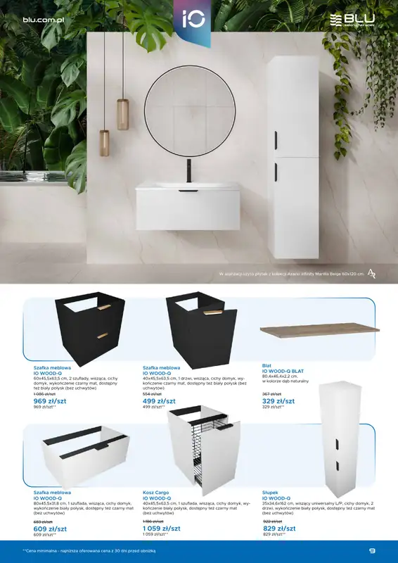 Blu Salony Łazienek - gazetka promocyjna Gazetka promocyjna od niedzieli 01.03 do wtorku 30.06 - strona 9