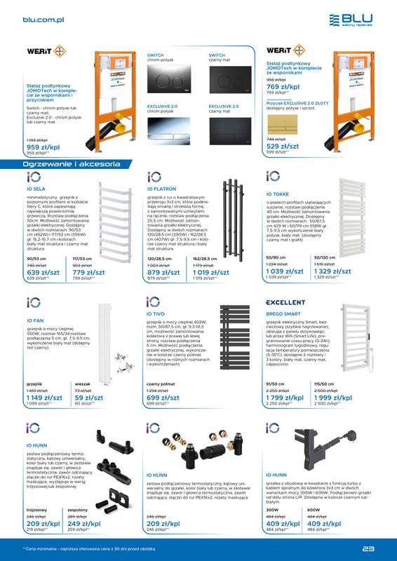 Blu Salony Łazienek - gazetka promocyjna Gazetka promocyjna od niedzieli 01.03 do wtorku 30.06 - strona 23