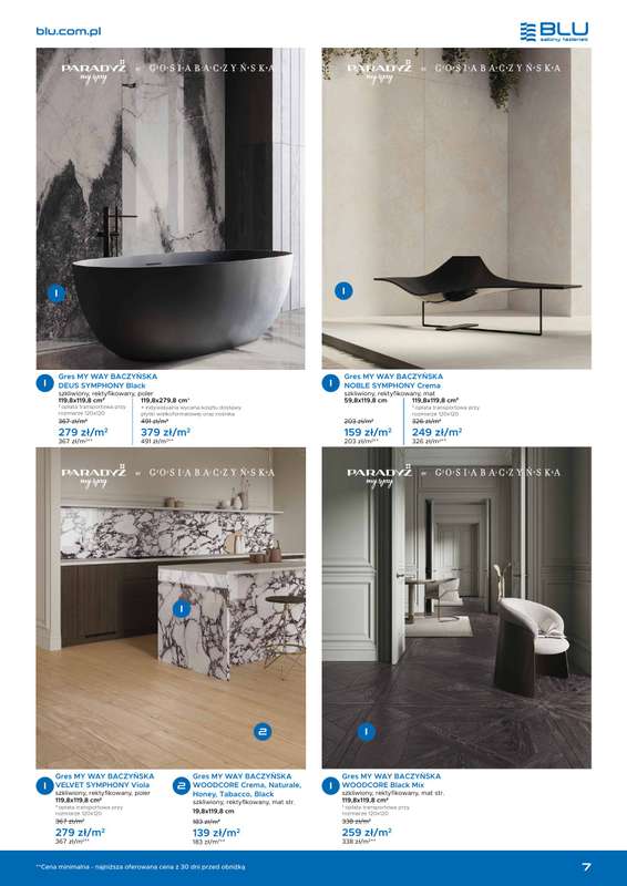 Blu Salony Łazienek - gazetka promocyjna Gazetka promocyjna od niedzieli 01.03 do wtorku 30.06 - strona 7