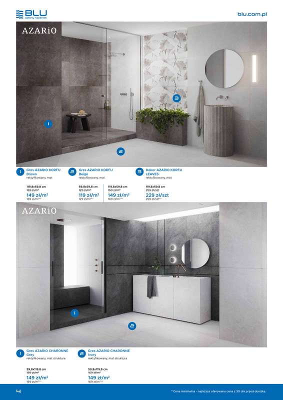 Blu Salony Łazienek - gazetka promocyjna Gazetka promocyjna od niedzieli 01.03 do wtorku 30.06 - strona 4