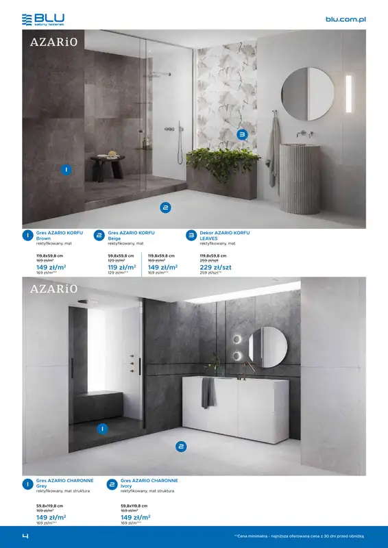 Blu Salony Łazienek - gazetka promocyjna Gazetka promocyjna od niedzieli 01.03 do wtorku 30.06 - strona 4