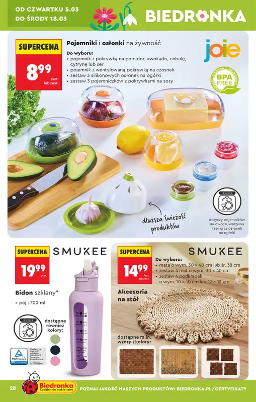 Biedronka - gazetka promocyjna Hity i inspiracje, od 28.02 od soboty 28.02 do środy 18.03 - strona 30
