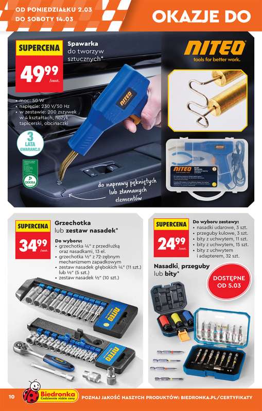 Biedronka - gazetka promocyjna Hity i inspiracje, od 28.02 od soboty 28.02 do środy 18.03 - strona 12