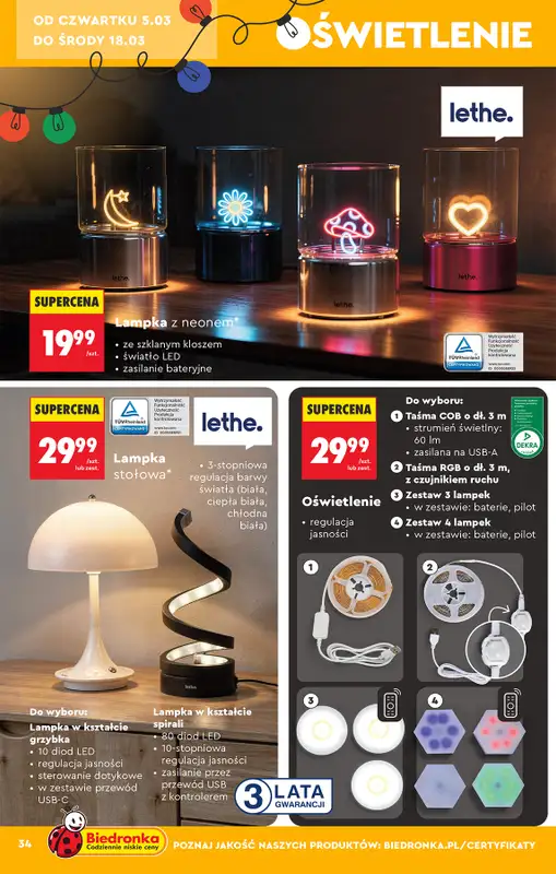 Biedronka - gazetka promocyjna Hity i inspiracje, od 28.02 od soboty 28.02 do środy 18.03 - strona 36