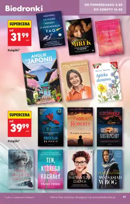 Biedronka - gazetka promocyjna Hity i inspiracje, od 28.02 od soboty 28.02 do środy 18.03 - strona 23