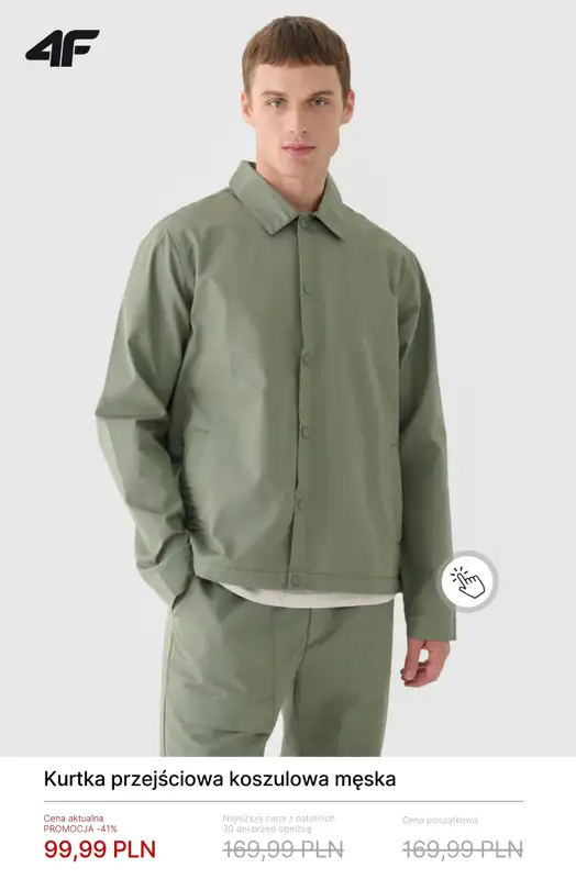 4F - gazetka promocyjna Kurtki przejściowe męskie od soboty 28.02  - strona 5
