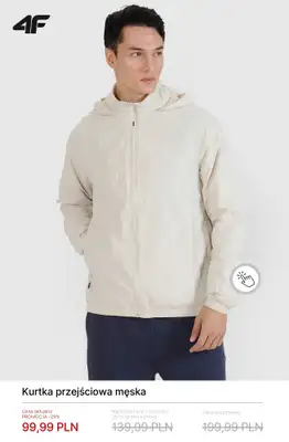 4F - gazetka promocyjna Kurtki przejściowe męskie od soboty 28.02  - strona 2