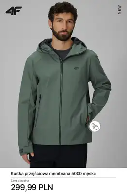 4F - gazetka promocyjna Kurtki przejściowe męskie od soboty 28.02  - strona 10