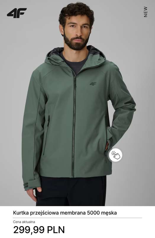 4F - gazetka promocyjna Kurtki przejściowe męskie od soboty 28.02  - strona 10