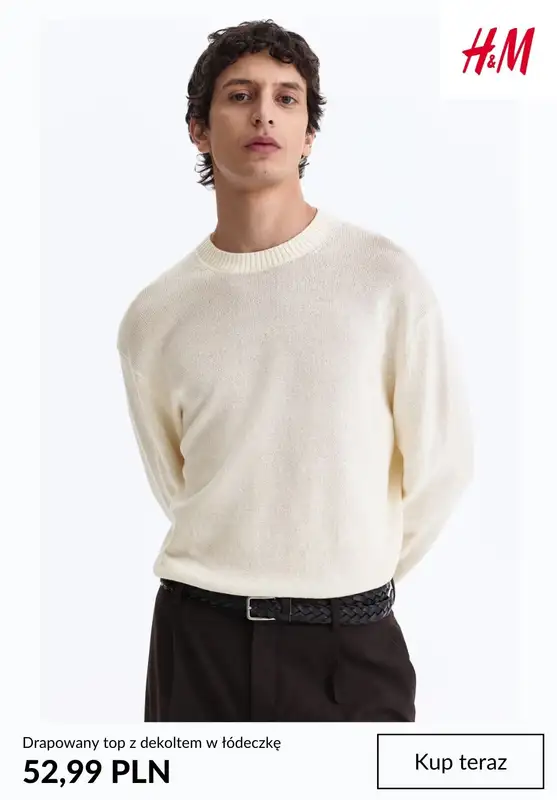 H&M - gazetka promocyjna Męskie swetry od niedzieli 01.03  - strona 2