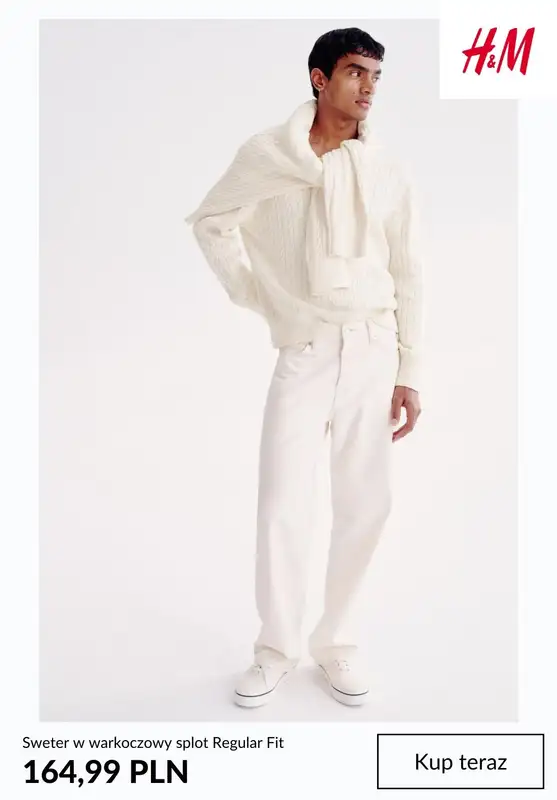 H&M - gazetka promocyjna Męskie swetry od niedzieli 01.03  - strona 6