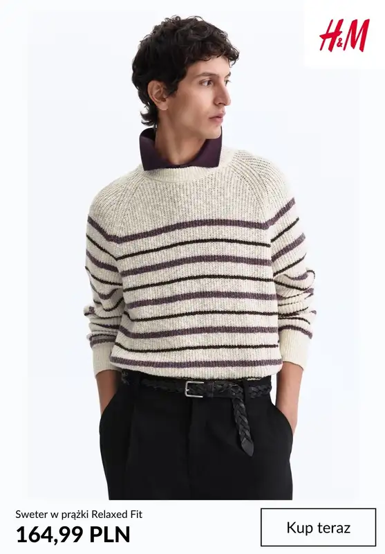 H&M - gazetka promocyjna Męskie swetry od niedzieli 01.03  - strona 7