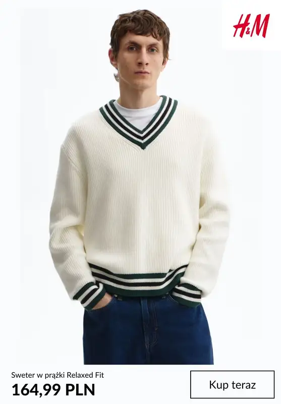 H&M - gazetka promocyjna Męskie swetry od niedzieli 01.03  - strona 8