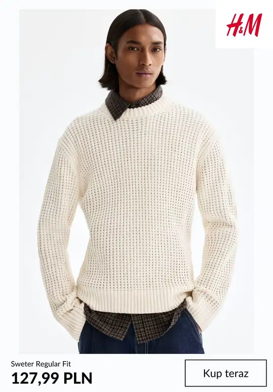H&M - gazetka promocyjna Męskie swetry od niedzieli 01.03  - strona 9