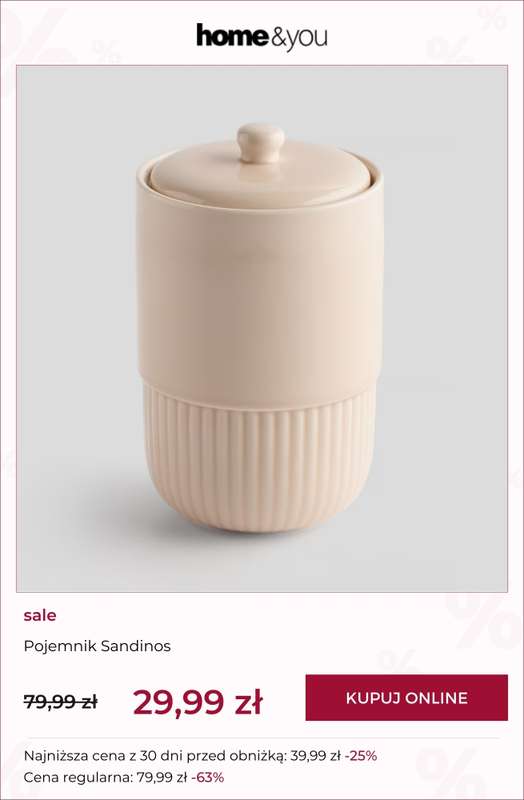 home&you - gazetka promocyjna SALE do 39,99 zł od soboty 28.02  - strona 7