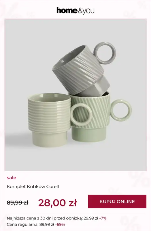 home&you - gazetka promocyjna SALE do 39,99 zł od soboty 28.02  - strona 5