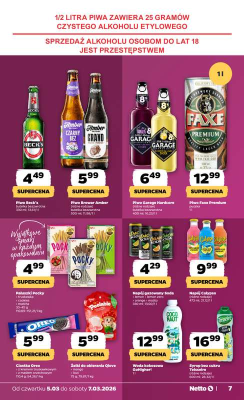 Netto - gazetka promocyjna Gazetka  do soboty 07.03 - strona 7