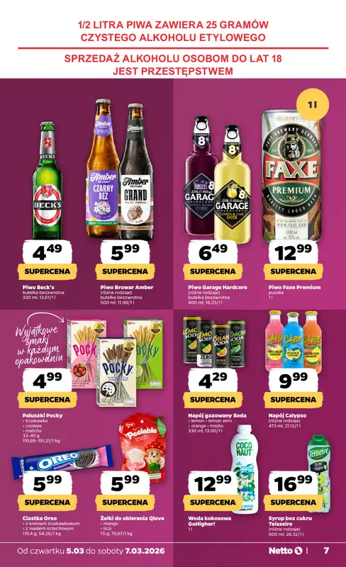 Netto - gazetka promocyjna Gazetka  do soboty 07.03 - strona 7