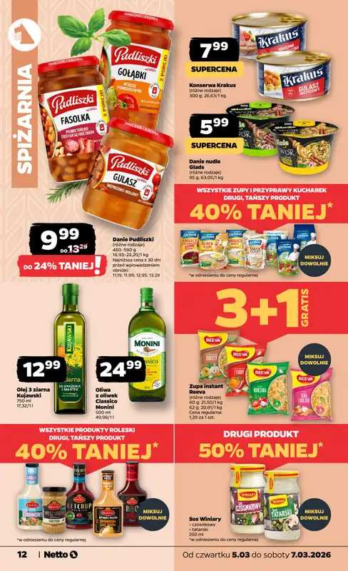 Netto - gazetka promocyjna Gazetka  do soboty 07.03 - strona 12