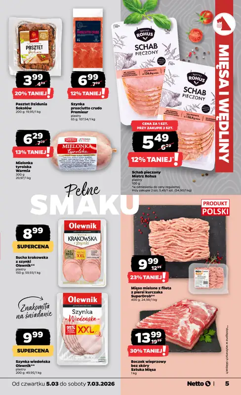 Netto - gazetka promocyjna Gazetka  do soboty 07.03 - strona 5