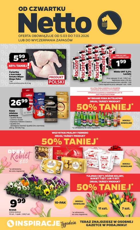 Netto - gazetka promocyjna Gazetka  do soboty 07.03