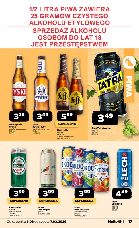 Netto - gazetka promocyjna Gazetka  do soboty 07.03 - strona 17
