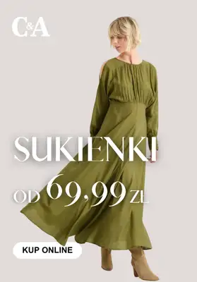 C&A - gazetka promocyjna Sukienki od 69,99 zł od soboty 28.02 