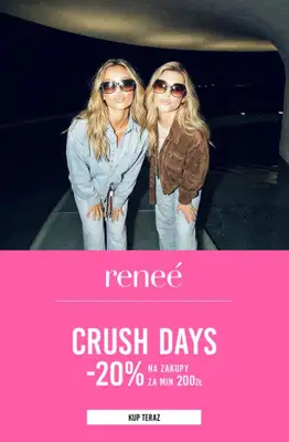 Renee - gazetka promocyjna -20% na zakupy za min. 200 zł od niedzieli 01.03 do środy 04.03