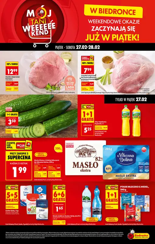 Biedronka - gazetka promocyjna Tani weekend w Biedronce  