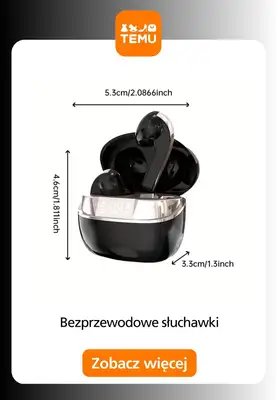 Temu - gazetka promocyjna Słuchawki bezprzewodowe od piątku 27.02  - strona 8