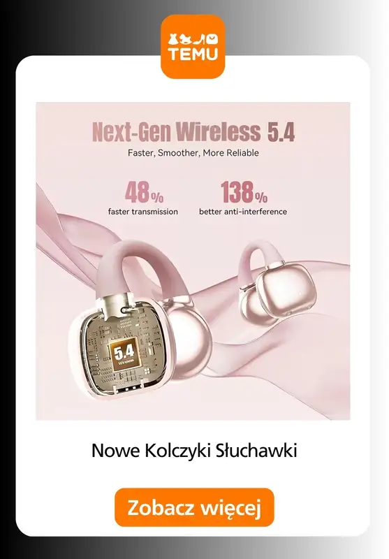 Temu - gazetka promocyjna Słuchawki bezprzewodowe od piątku 27.02  - strona 10