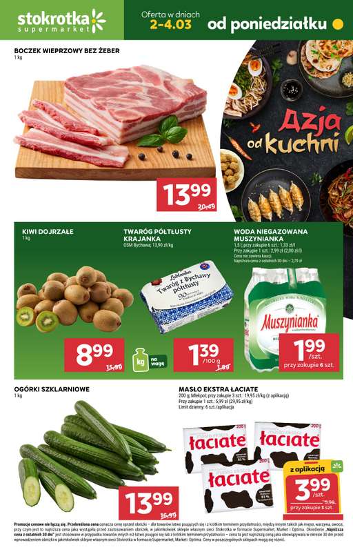 Stokrotka - gazetka promocyjna Hity na start od poniedziałku 02.03 do środy 04.03