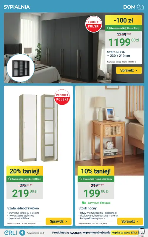 ERLI - gazetka promocyjna Dom i ogród taniej – czas na zmiany! od piątku 27.02 do niedzieli 01.03 - strona 6