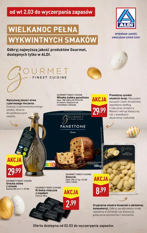 Aldi - gazetka promocyjna Wielkanoc pełna wykwintnych smaków!  